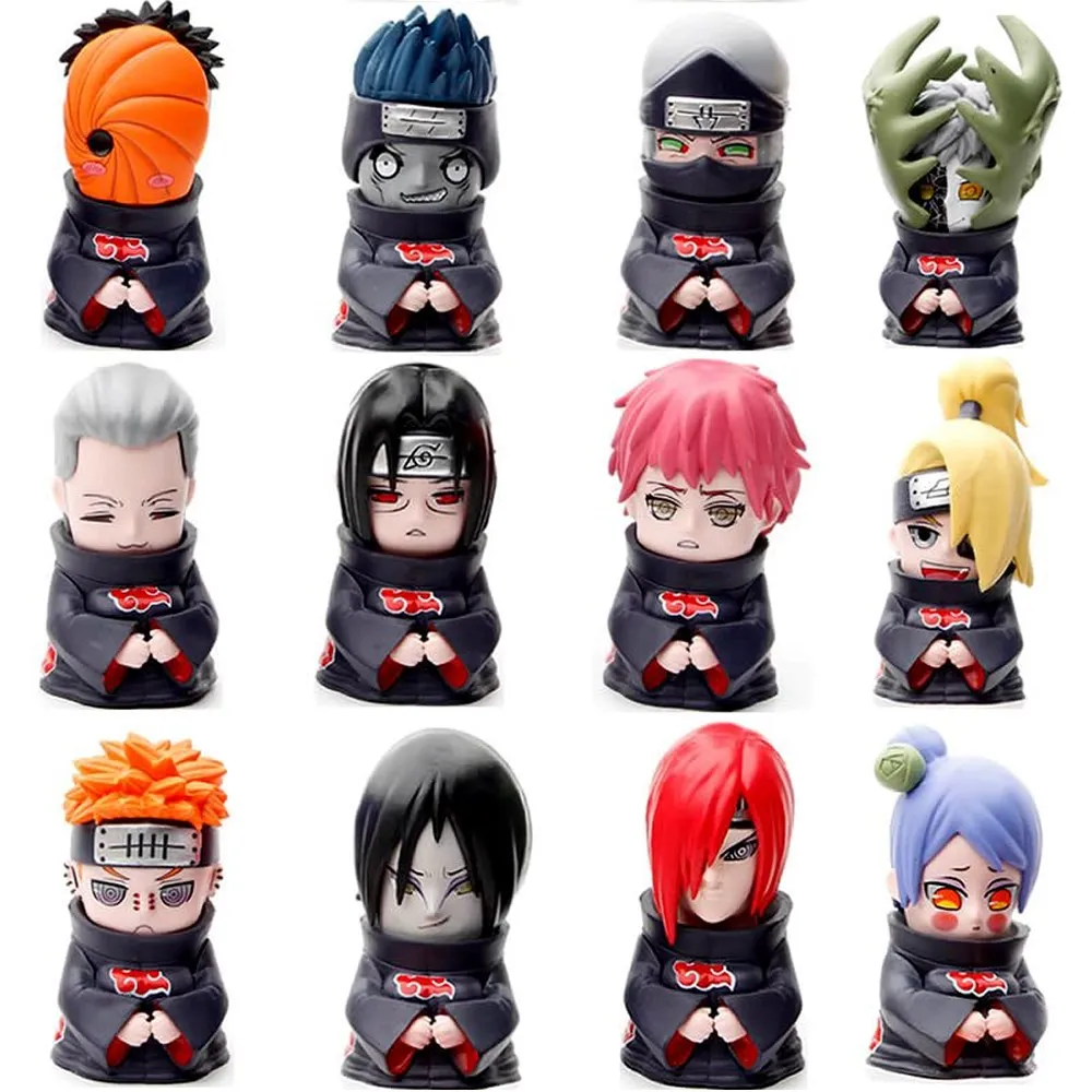 

Аниме Наруто фигура Акацуки Фигурки 9 см Kawaii Q версия Uchiha Itachi болеутоляющая фигурка модель детские игрушки Mystery Box игрушки