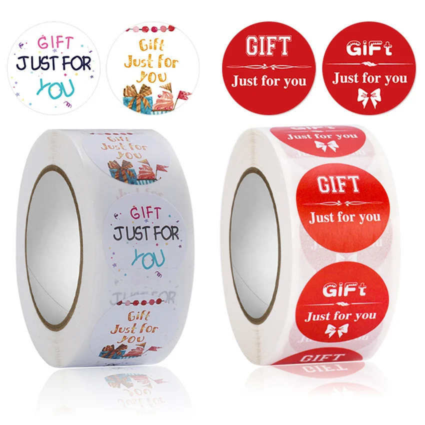 

500 шт., круглые наклейки «just for you»