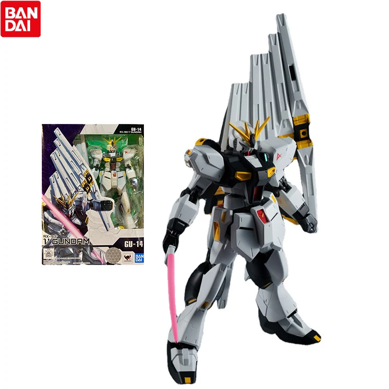 

Bandai Gundam Model Kit UNIVERSE GU RX-93 vGundam Anime Figure Genuine Model Ornaments Action Toy Figure Toys for Children