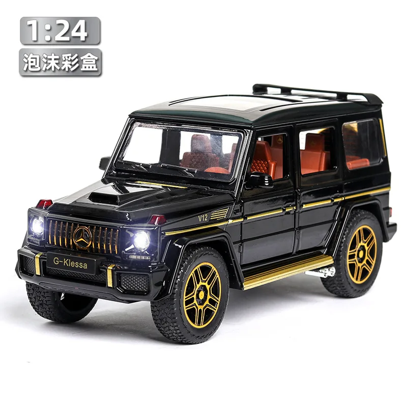 

Большая модель автомобиля из сплава, внедорожник, шесть дверей со звуком и светильник