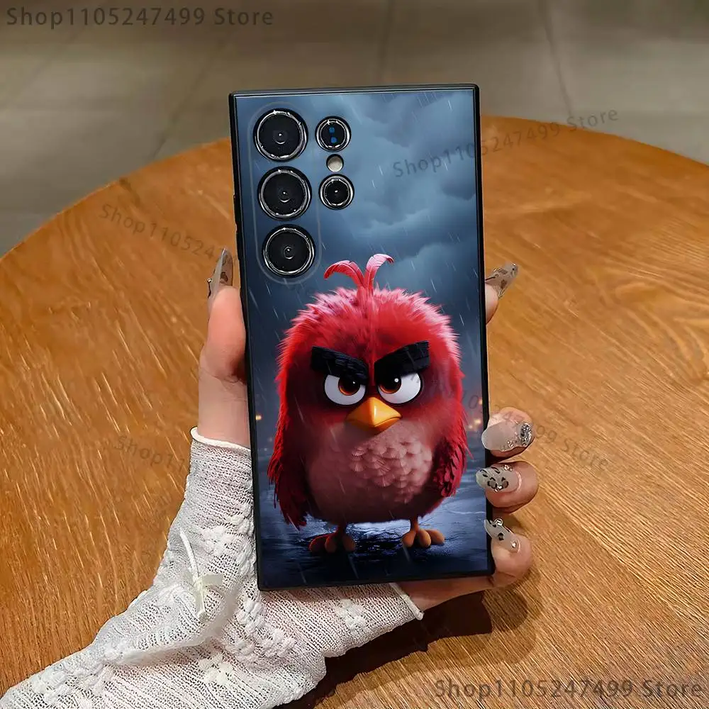 Фото Чехол для телефона Game A-Angry B-Birds для Samsung S25, S24, S21, S22, S23, S30, Ultra, S20, Plus, Fe, Lite, Note, 10,9,5G, черный чехол №5