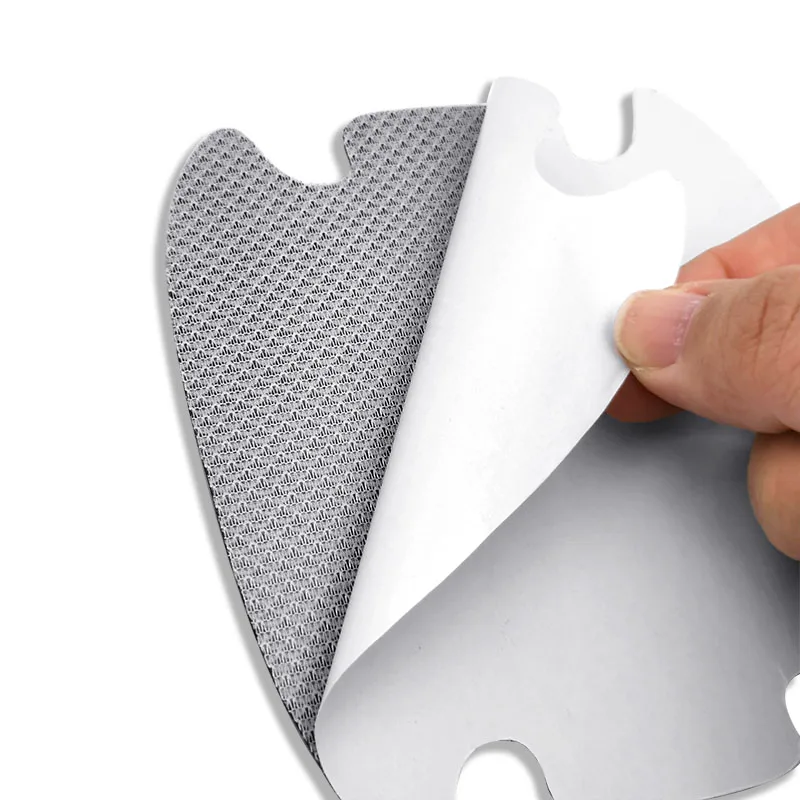 4 шт. наклейки на дверные ручки автомобиля из углеродного волокна устойчивые к