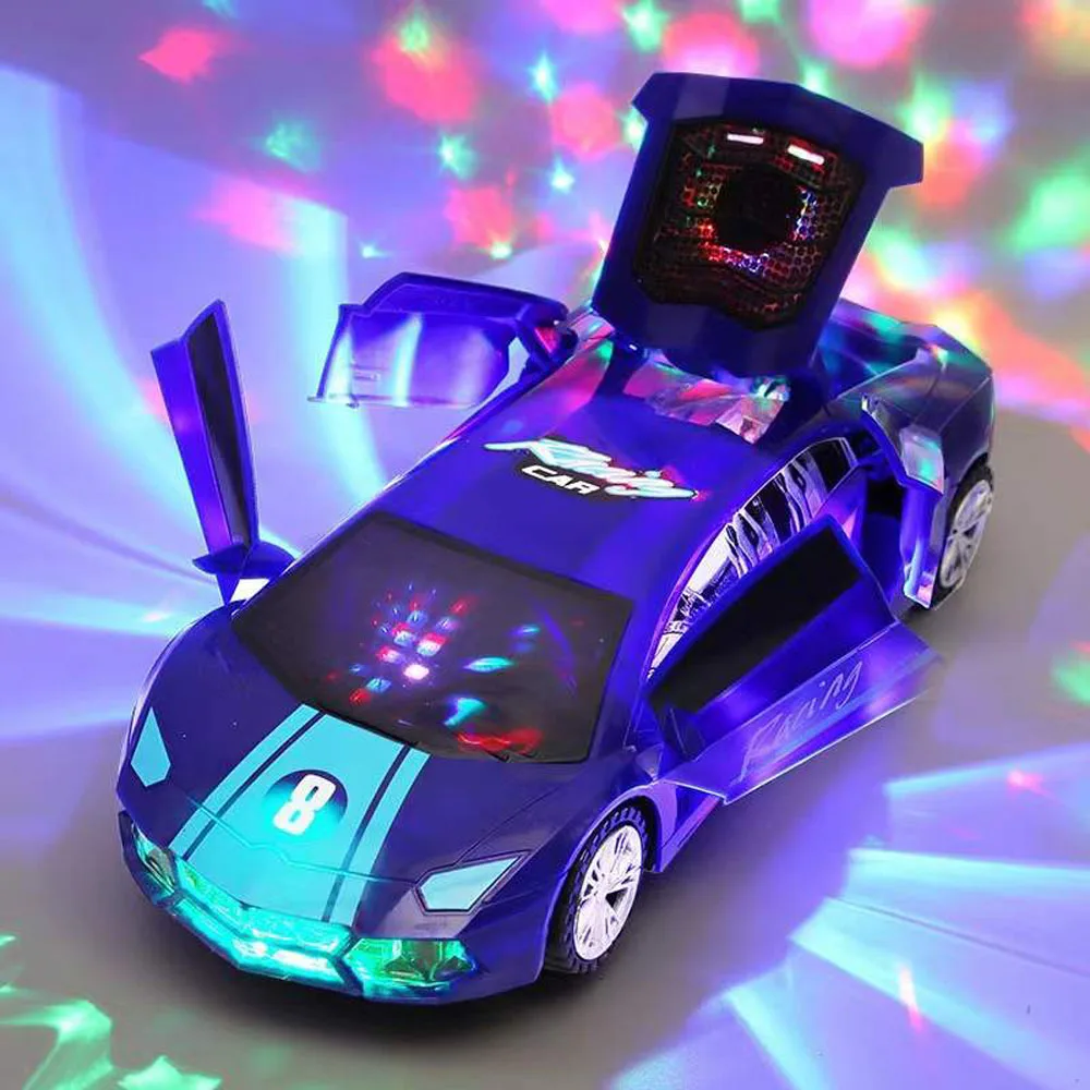 Электрическая вращающаяся игрушка, универсальные полицейские автомобили, автоматическая открывающаяся дверь со световым звуком, игрушка ...