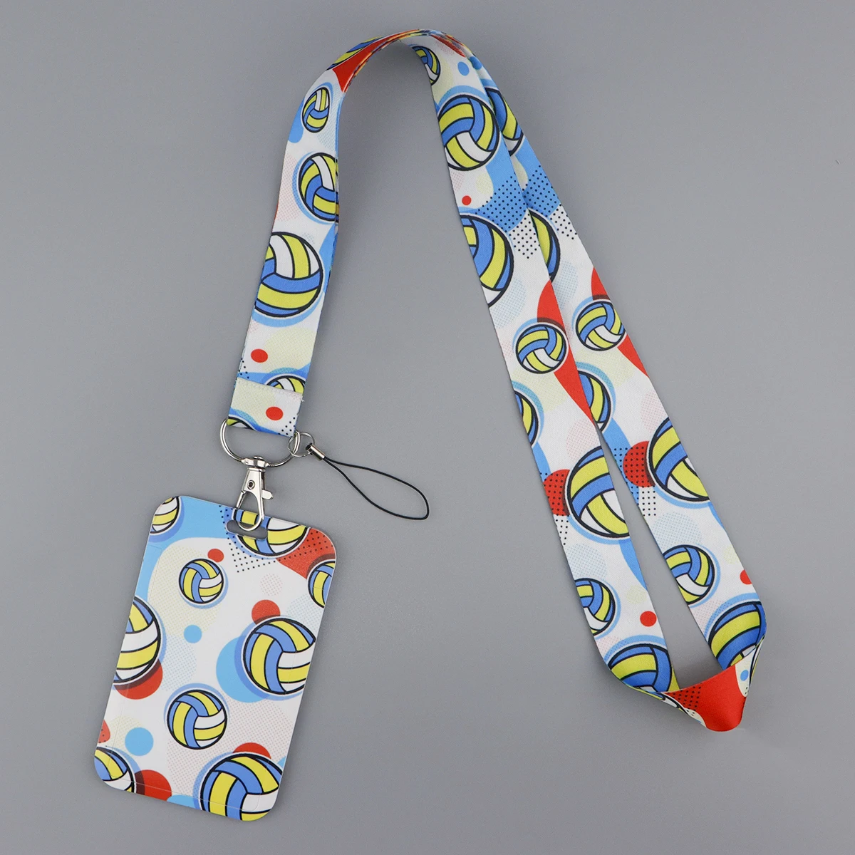 Шнурок с шариками для ключей чехол удостоверения личности держатель бейджа