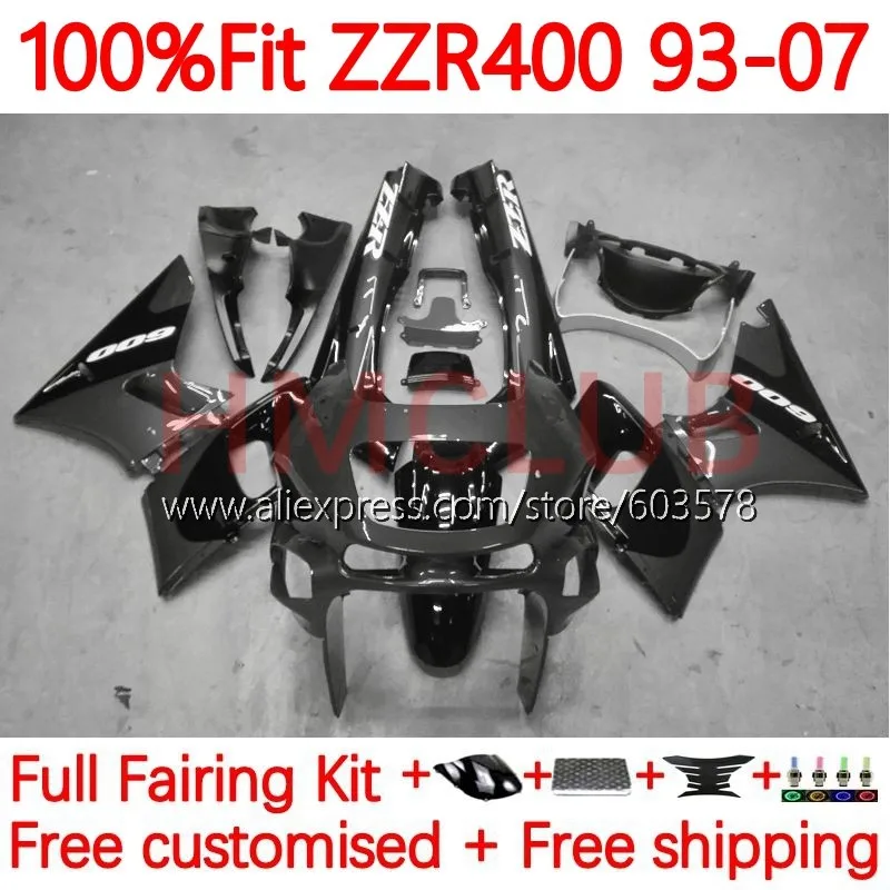 

Инъекция для KAWASAKI серый глянцевый ниндзя ZZR 400 ZZR400 1993 1995 1996 1997 1998 ZZR-400 00 01 02 05 06 07 обтекатель 83No. 1999