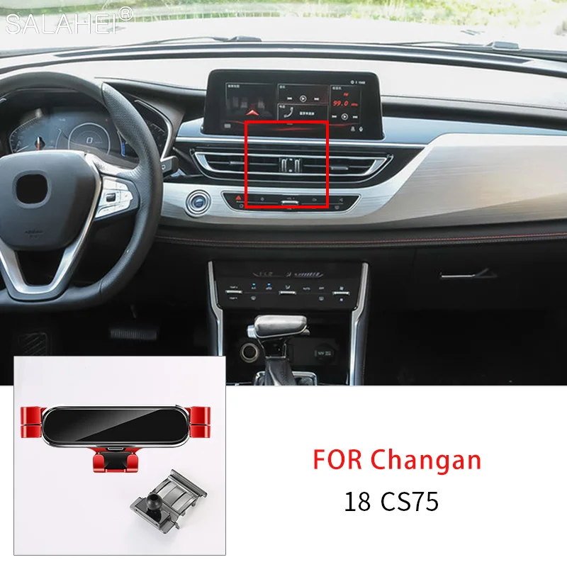 

Gravity Car Mobile Phone Holder For Changan CS75 2018 Air Vent Clip Mount Bracket Cellphone Stand GPS Support Auto Accessories