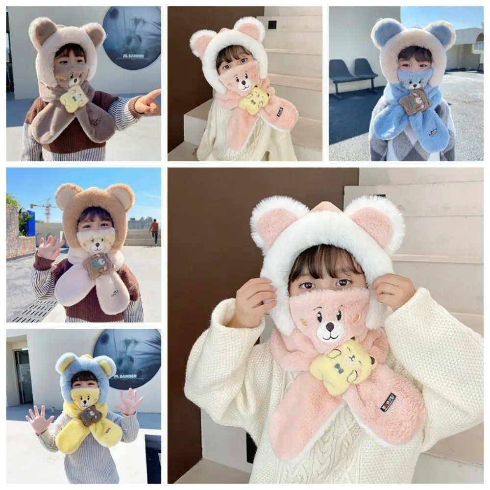 Рисунок 2 - Однотонная плюшевая шапка с медведем