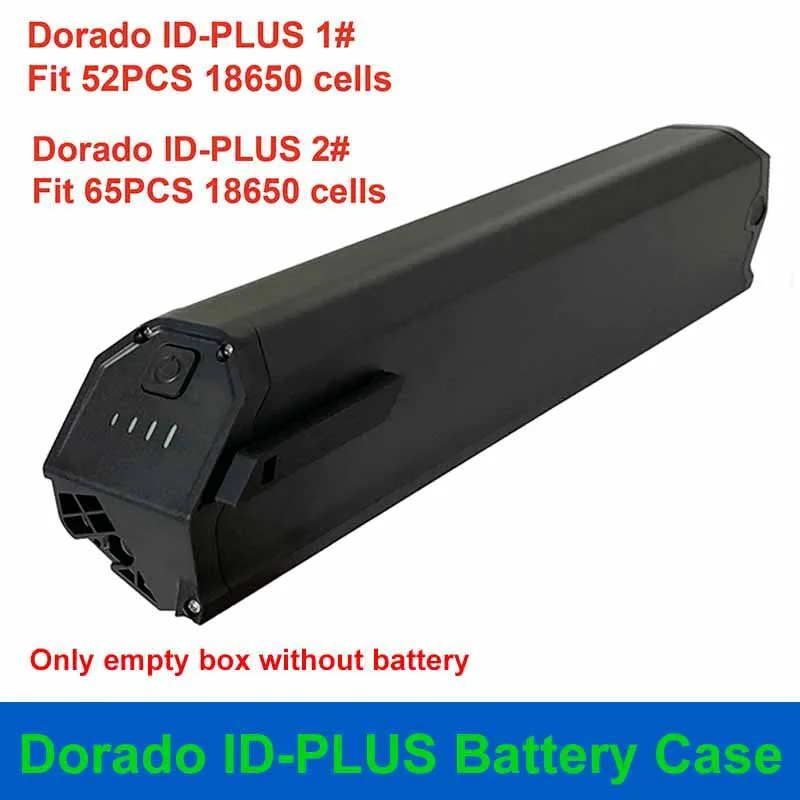 Dorado ID-PLUS Battery Case 36V 48V ID PLUS Empty Box Fit 52PCS 65PCS 18650 Cells For DIY E-Bike Battery 10S5P 10S6P 13S4P 13S5P