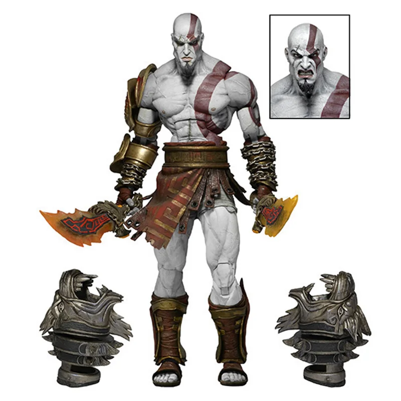 

Action NECA God of War 3 Kratos Figure Toys for Children Adults Lion Flame Knife Collectible Model Gift