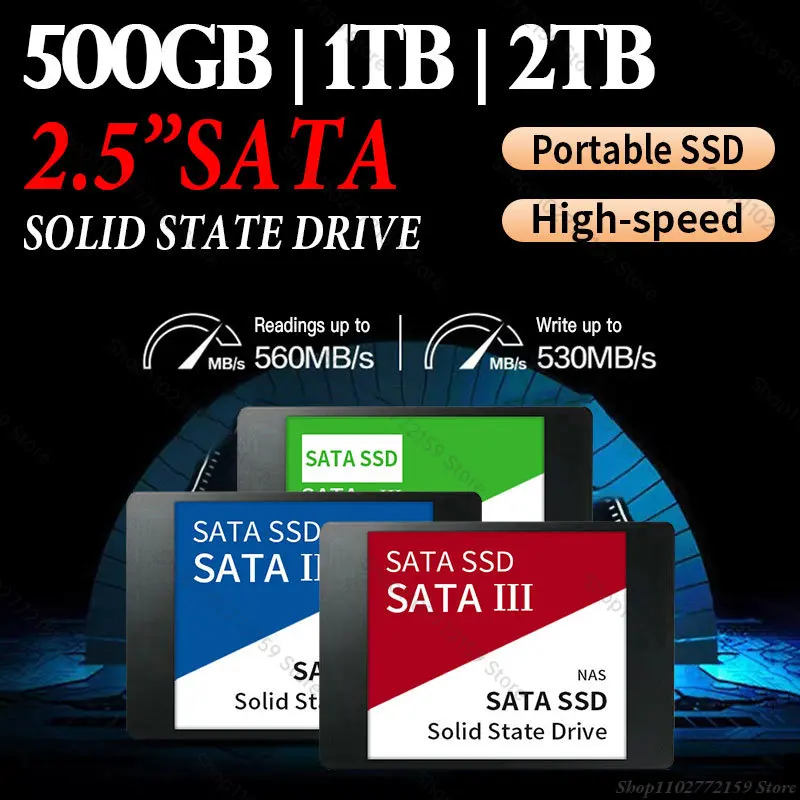 

Original 2TB SSD SATAIII 2.5" SSD Hard Disk 1TB 500GB Transfer HDD Internal Solid State Hard Drive for PC/Laptop Mac New