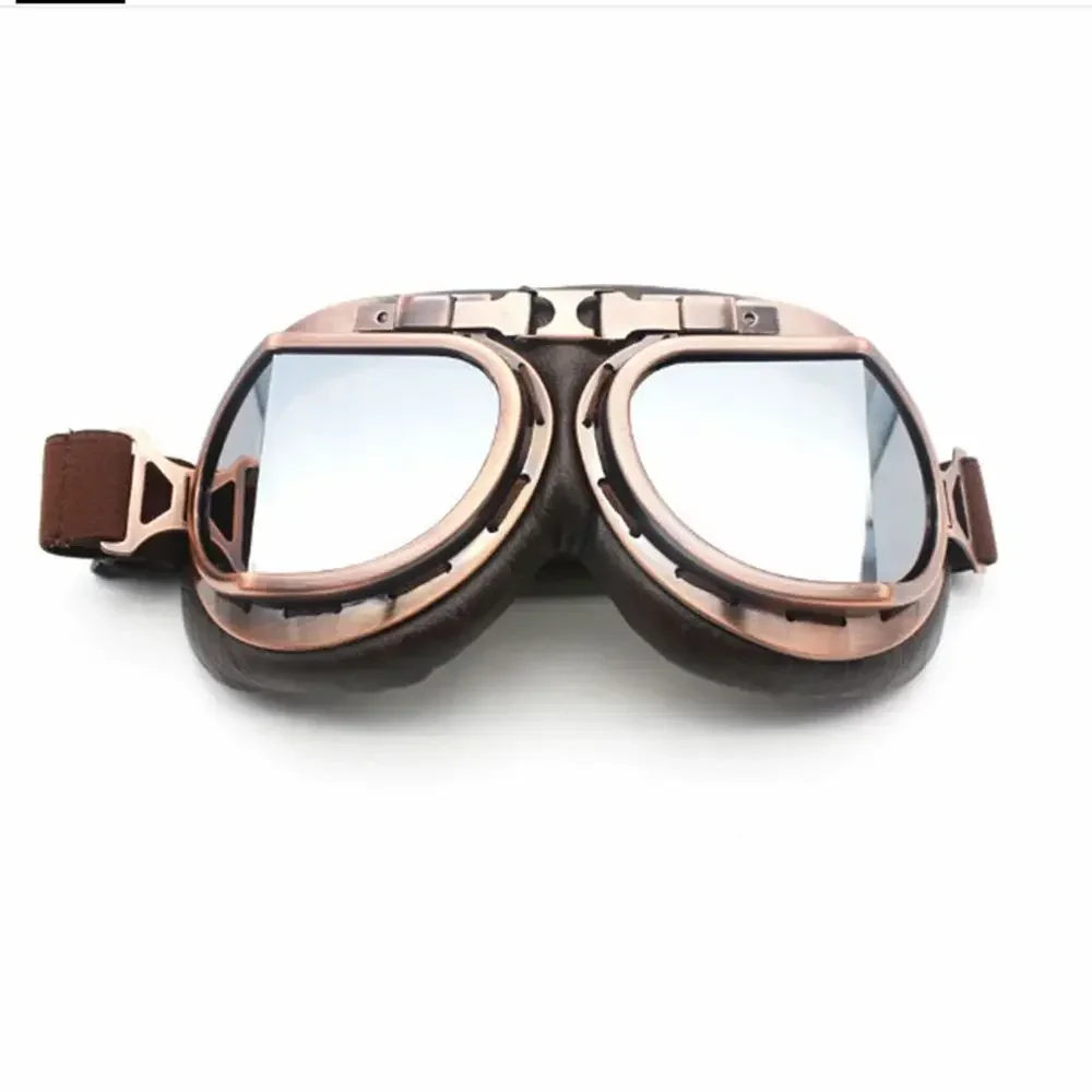 Фото Винтажные защитные очки для мотора, очки пилота для мотоцикла, круизера, кафе, скутера, мотоциклетные очки №3