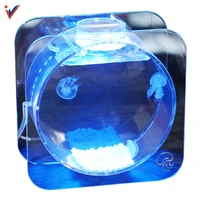 material jellyfish aquarium hot sale novel exterior design acrylic aquariums accessories plastic eco friendly 2 5l