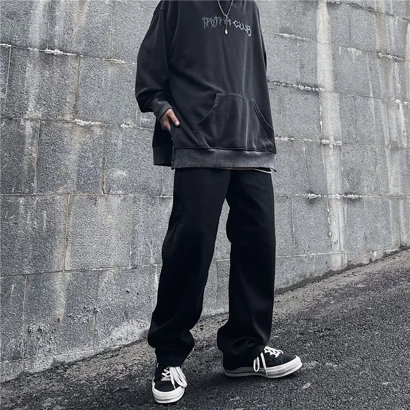 Men Jeans Autumn Male Trousers Cozy Breathable Retro Loose All-match Korean Trendy Streetwear Students Ulzzang Chic Wide Leg 3XL