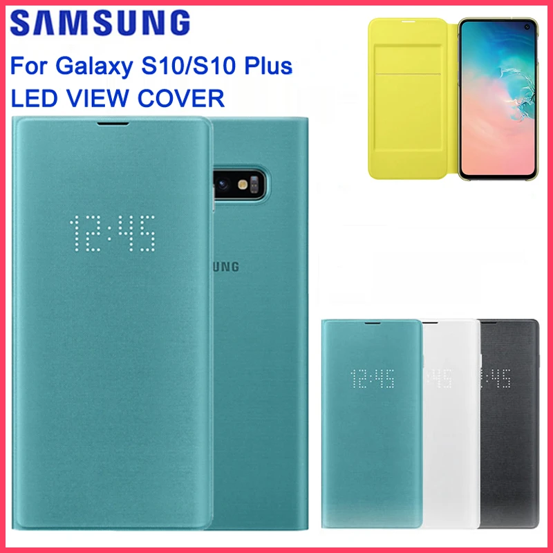 Ceny Oryginalny Samsung LED Widok Inteligentny Okładka Inteligentny Telefon Pokrywa Dla Samsung Galaxy S10 SM-G9730 S10 SM-G9700 S10Plus G9750