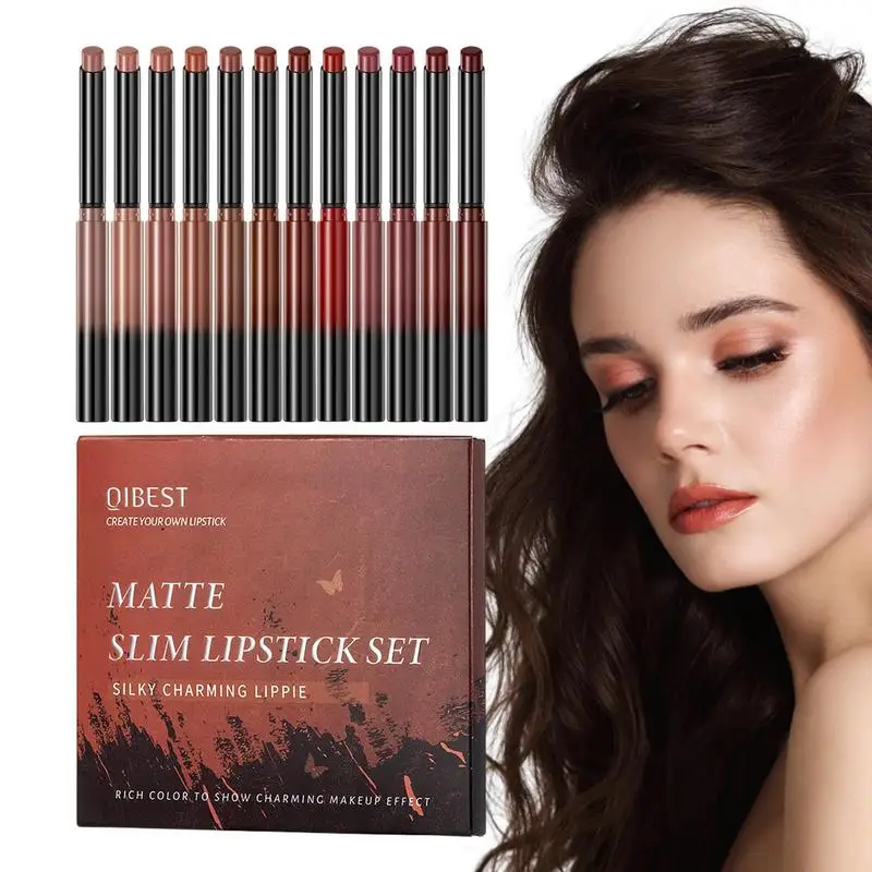 

Matte Lipstick Long Lasting High Pigmented Lipstick Non-Stick Cup Lip Stick Stain Waterproof Matte Lipstick For Girls Women Make