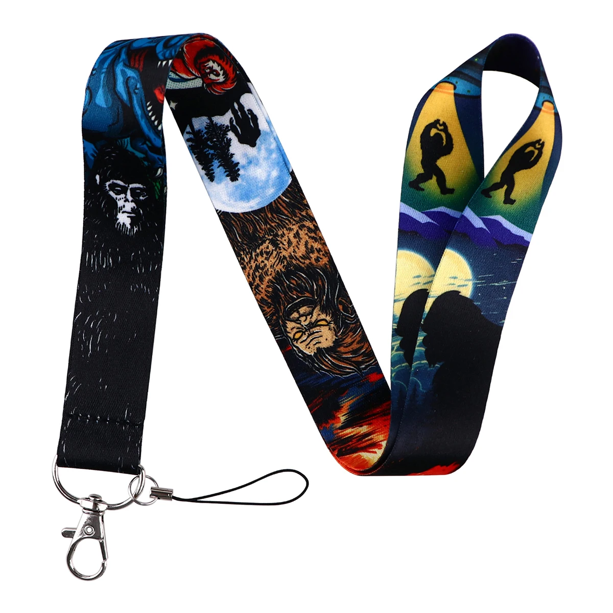 Шнурок с монстром для ключей чехол удостоверения личности паспорта USB-держатель