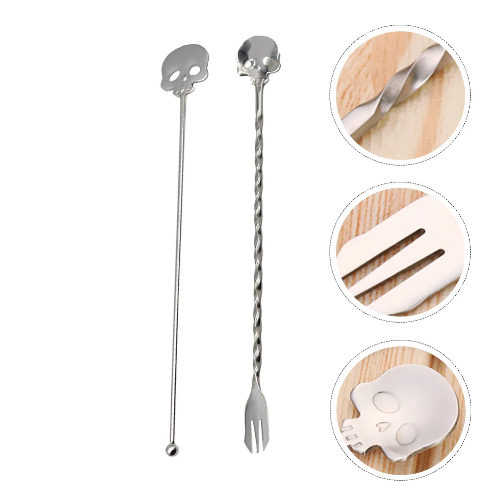 

1 Set Stirring Stick Metal Swizzle Sticks Cocktail Swizzle Stick Ice Drink Stirrer Mixing Spoon