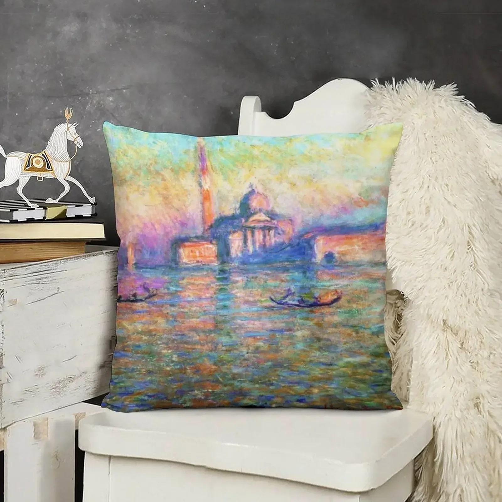 Подушка Claude Monet Church of San Giorgio Maggiore at Dusk