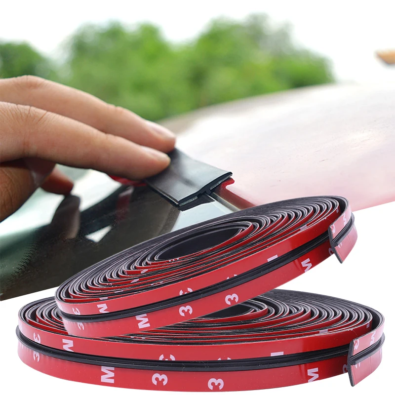 

Car Window Edge Windshield Roof Rubber Sealing Strip Sticker For Chevrolet Cruze Peugeot 206 307 308 207 Volkswagen Golf 4 5 7 6