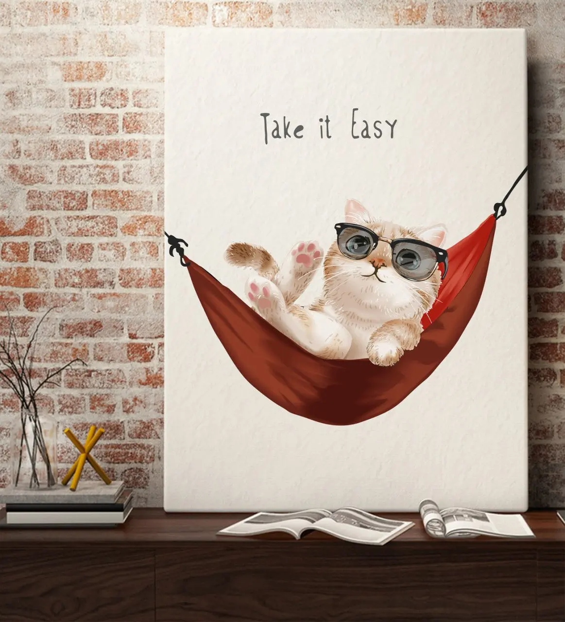 

Брезентовый стол с удобным дизайном BK Gift Take It Easy 70x100 см-1
