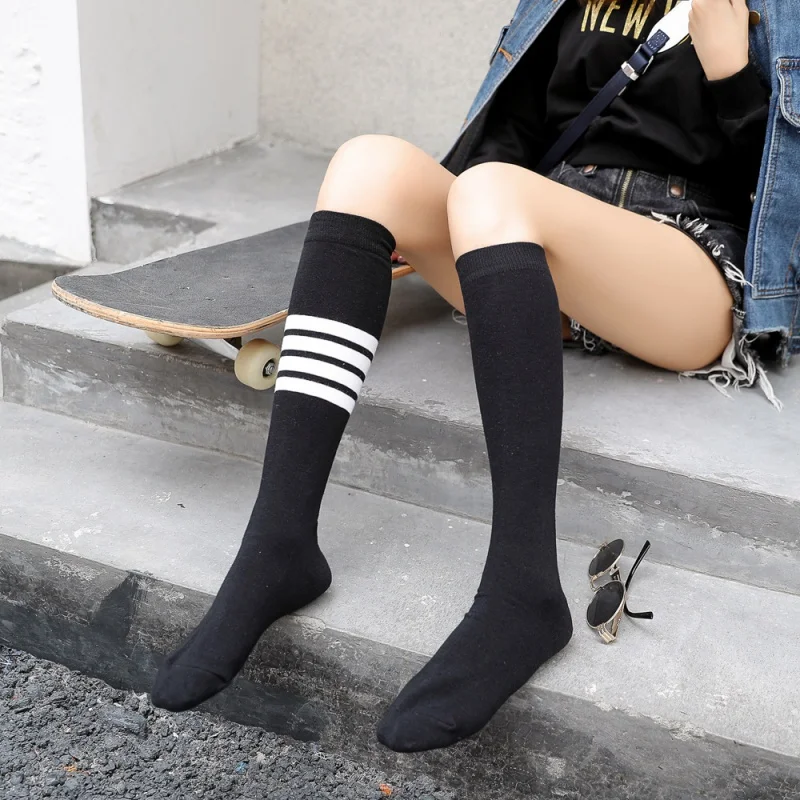

Autumn and Winter Stockings Korean Cotton Calf Socks Japanese TB Students' Socks Women's Socks JK Thigh High Socks Sports Tide S