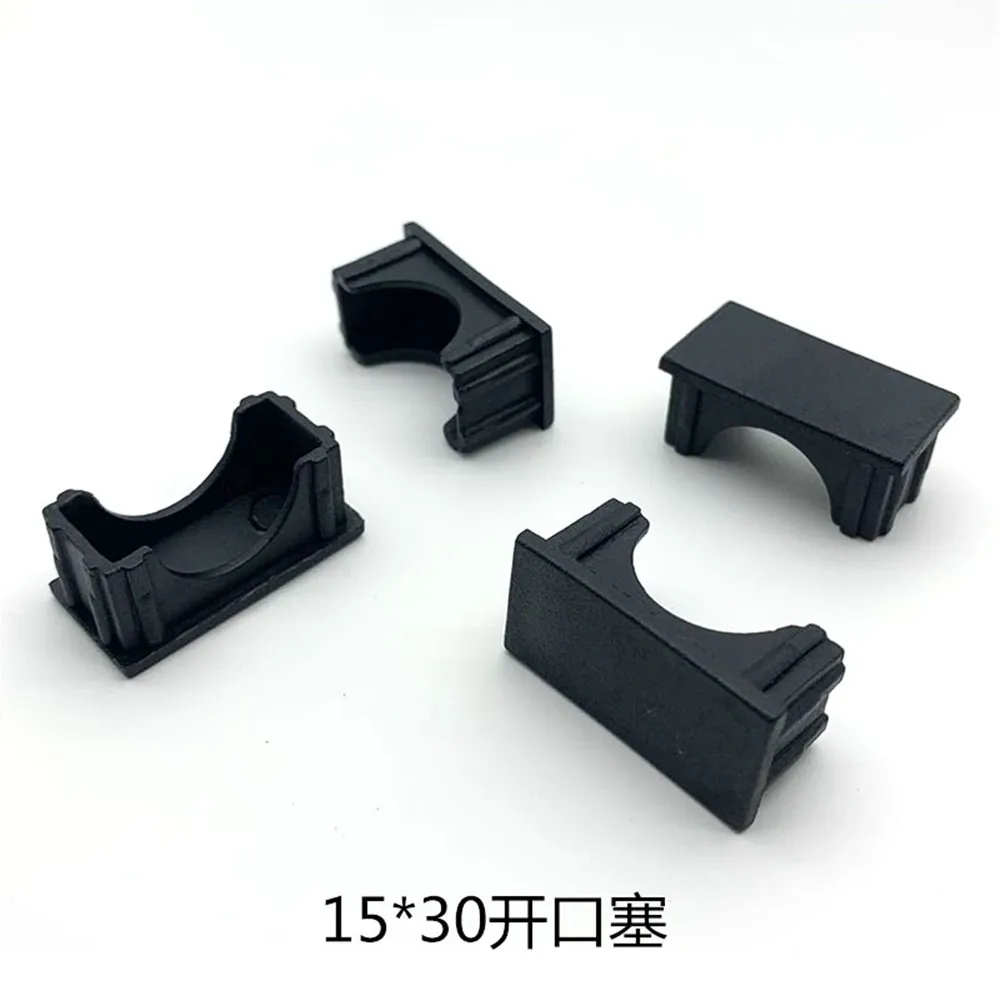 Квадратная пластиковая черная заглушка 15x30 мм для трубы 13x2 5 мебель гостиной рама