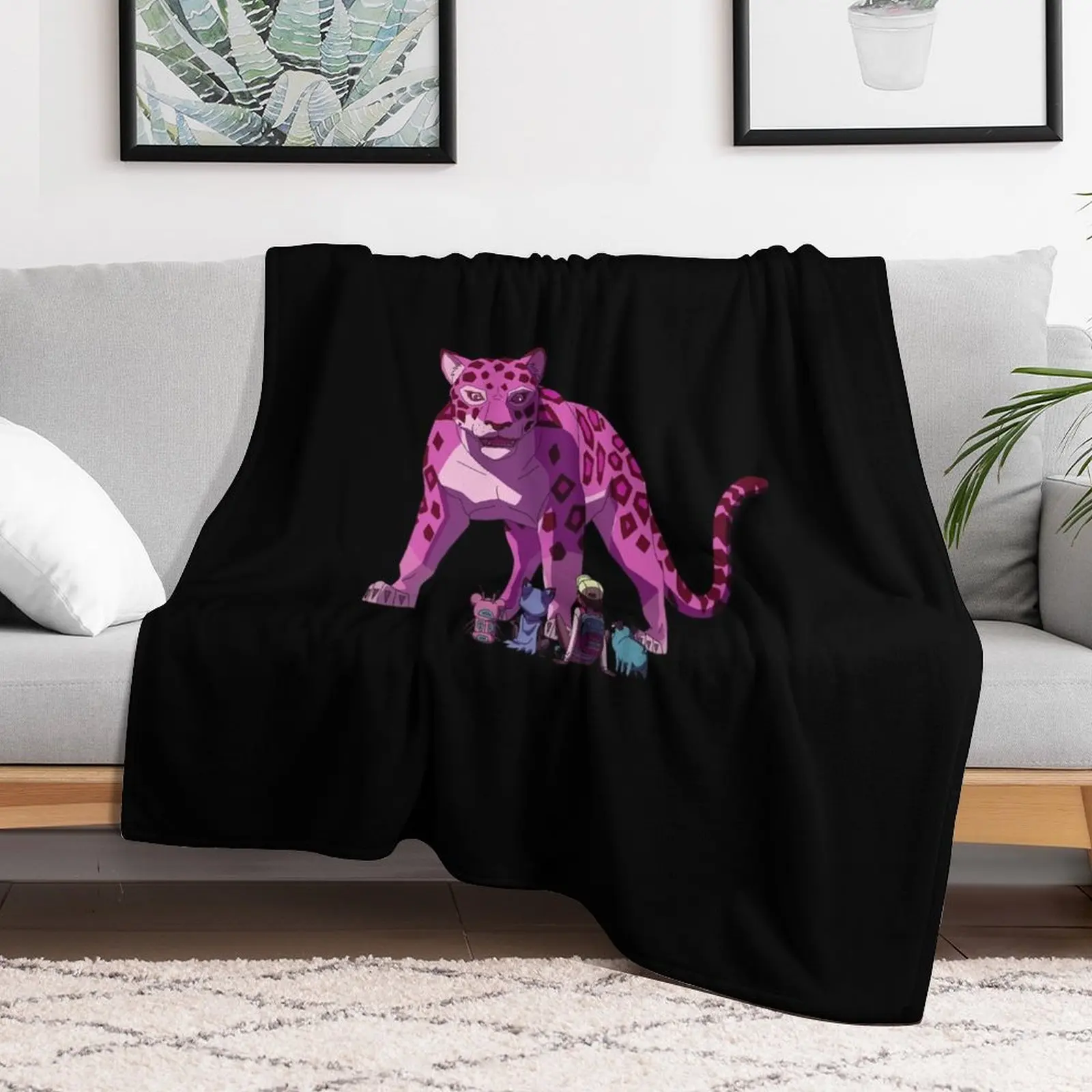 Мега Ягуар Kipo - и века чудесных зверушек плюшевое одеяло рождественские