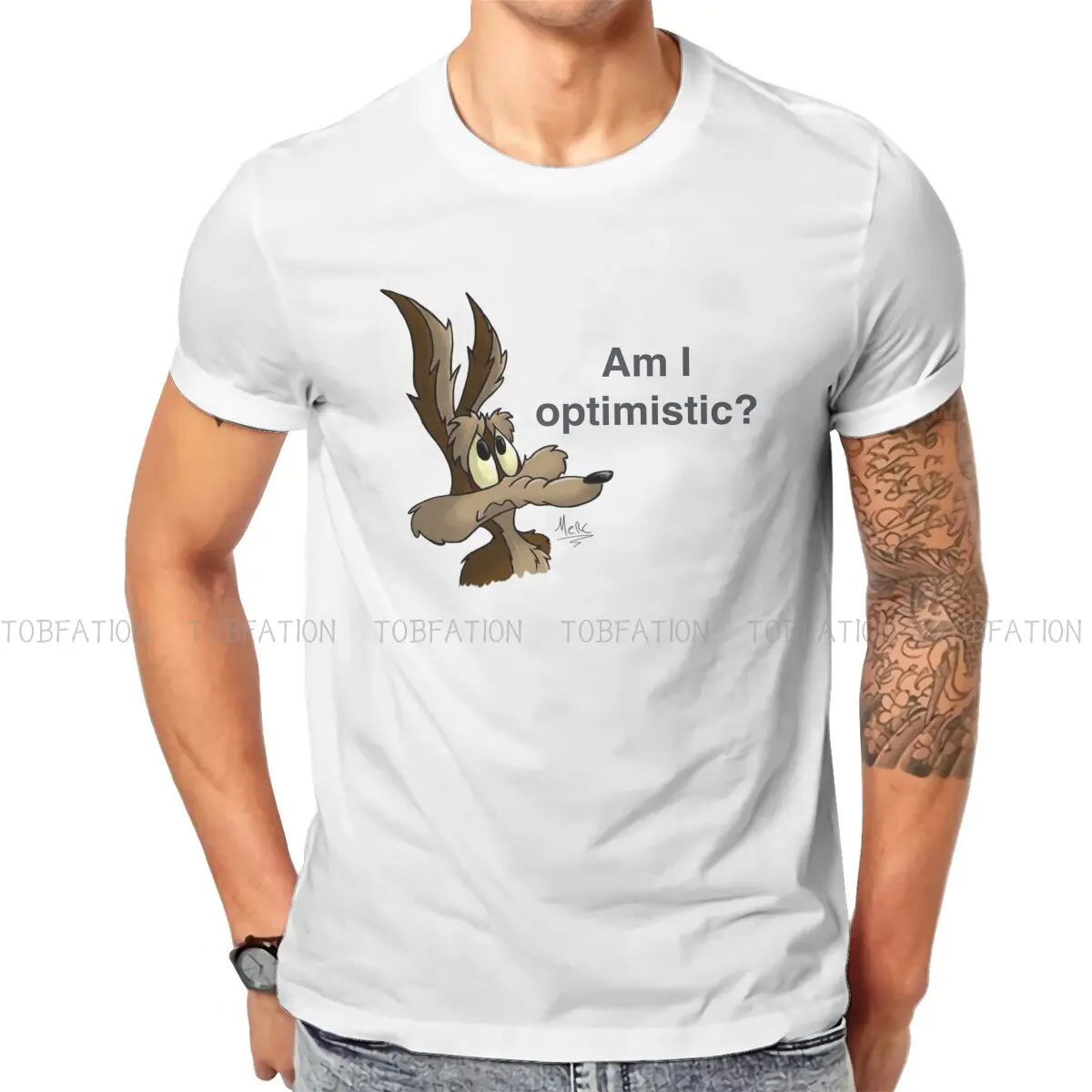 

Optimism Special TShirt Wile E. Coyote and the Road Runner Comfortable New Design Gift Clothes T Shirt Stuff