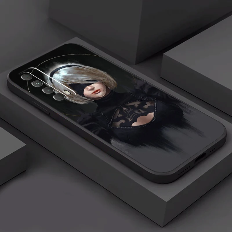 

NieR: Automata Phone Case For Huawei P30 P40 Lite P20 Pro P Smart 2021 2020 2019 Z Soft Funda Coque Black Carcasa