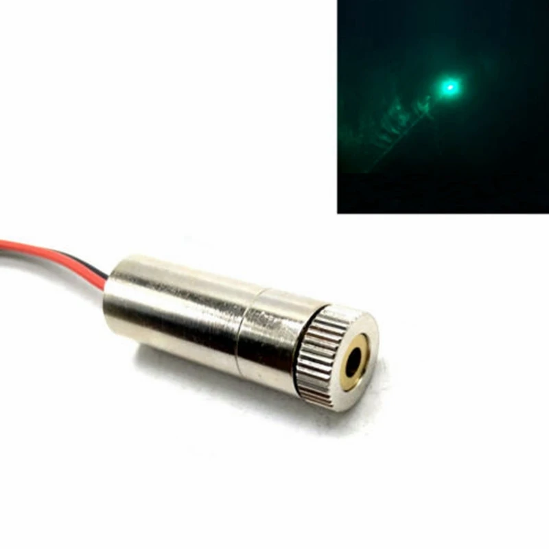 

505nm 30mw Industrial / Laboratory Green Dot/Line Laser Diode Module 3-5V 12x35mm