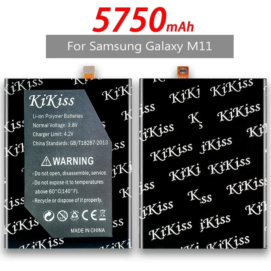 Высококачественный запасной аккумулятор KiKiss для Samsung Galaxy M11 M 11 5750 мАч