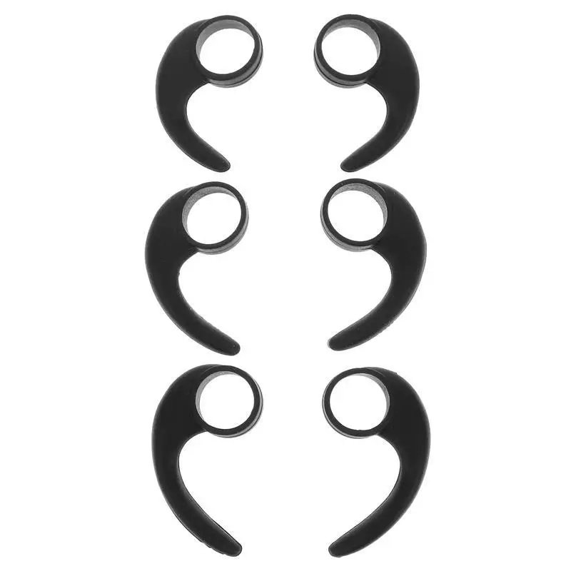 

6Pcs Silicone Earhook Earbud Clip Hook Anti-skid Ear Hook Comfortable Ear Hook for Outdoor Fitness Sports