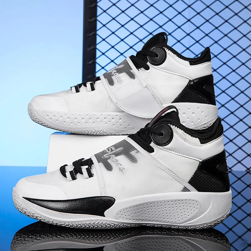 New Couple Basketball Shoes Men Non-slip Bounce Basketball Boots For Men Outdoor Breathable Gym Basket Sneakers Men Sports Shoes