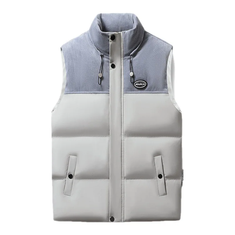 Men's Autumn And Winter Vest Cotton Padded Clothes Thickened Waistcoat