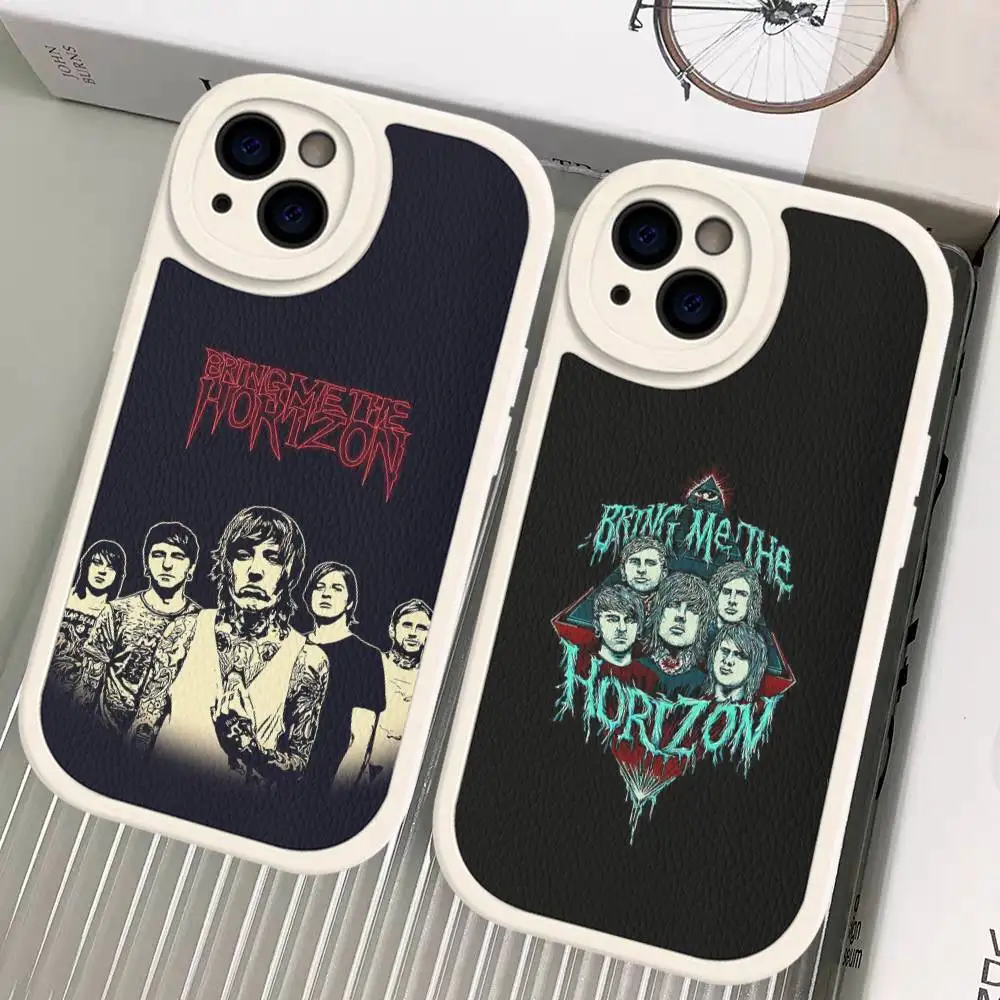 Фото Чехол для телефона Bring Me The BMTH Horizon из кожи для iPhone 16 15 14 17 Pro Max 11 12 Mini Plus, мягкий чехол-накладка №1