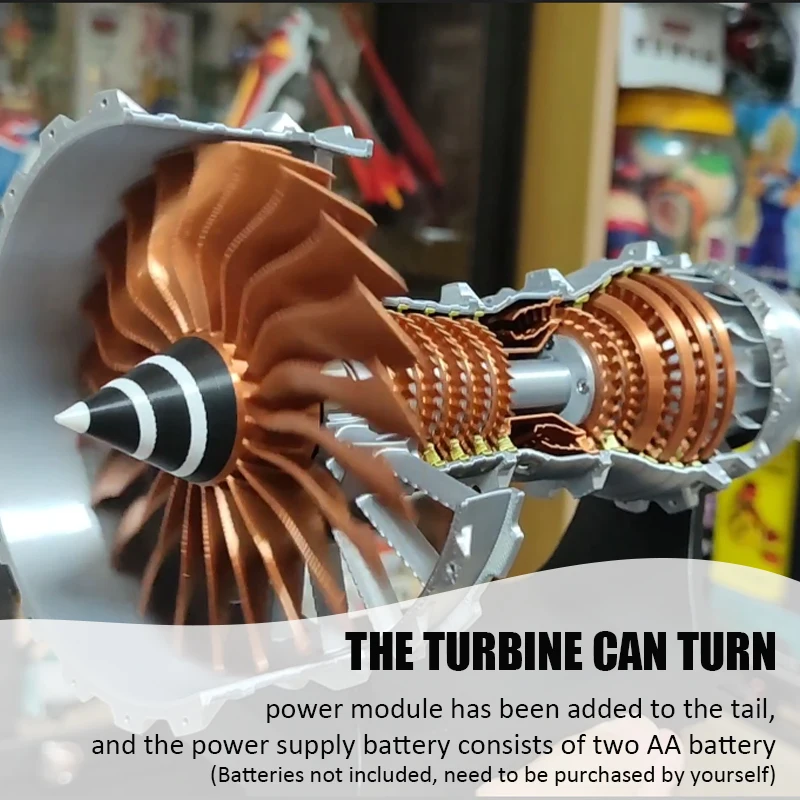 Мини-модель с двигателем Turbofan авиационная модель научный эксперимент самолета 3D