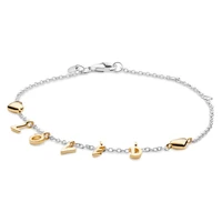 original moments gold loved heart bracelet bangle fit women 925 sterling silver bead charm pandora jewelry