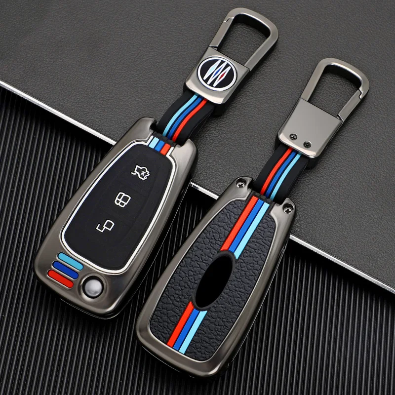 

Zinc Alloy Car Key Case for Ford Mondeo Focus 3 MK3 ST Kuga Fiesta Escape Ecosport Titanium 3 Buttons Smart Key Protection