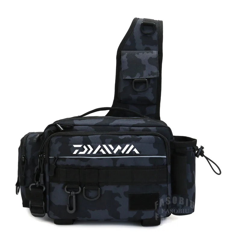 

New Multifunctional Shoulder Crossbody Bags Waist Pack Men's Outdoor Fishing Tackle Bags Multi-Purpose Storage Fishing Bags