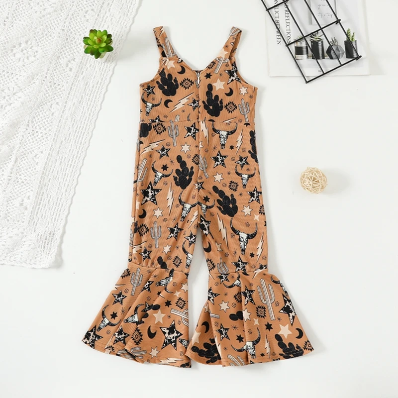 

Детский комбинезон без рукавов, с рисунком головы коровы