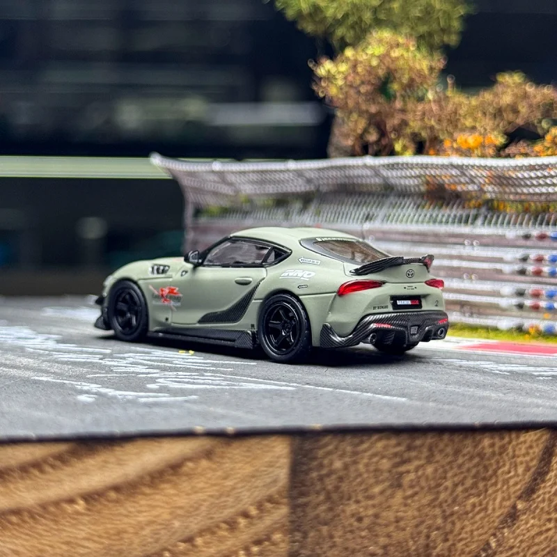 Фото INNO 1:64 TOYOTA SUPRA A90 DARWIN PRO, миниатюрная модель автомобиля из литого под давлением сплава, декоративный предмет для взрослых, новинка в наличии. №4
