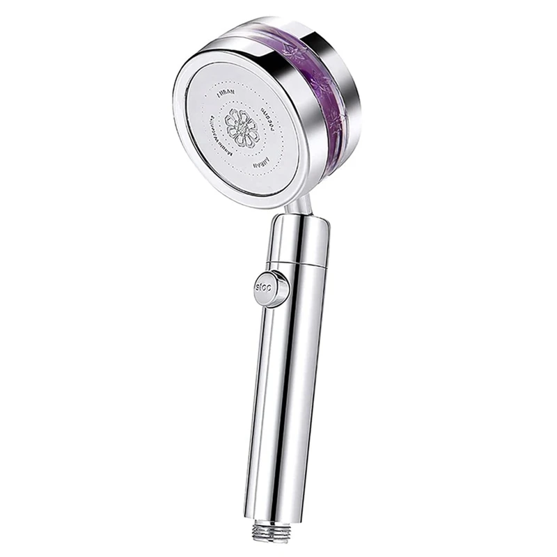

Turbo Shower Head,2 Modes Rotating Power Propeller Driven Handheld Shower Head Built In High Pressure Fan Vortex Shower