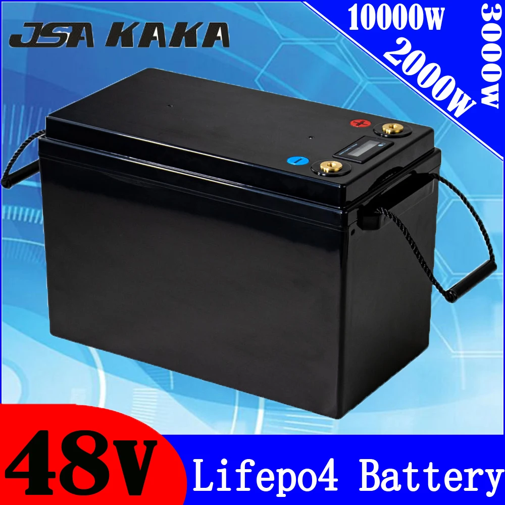

48v Lifepo4 Battery 48V 20AH 30AH 40AH 50AH Lithium Battery For 1000W 2000W 3000W eBike Electric Bicycle EV Golf Cart