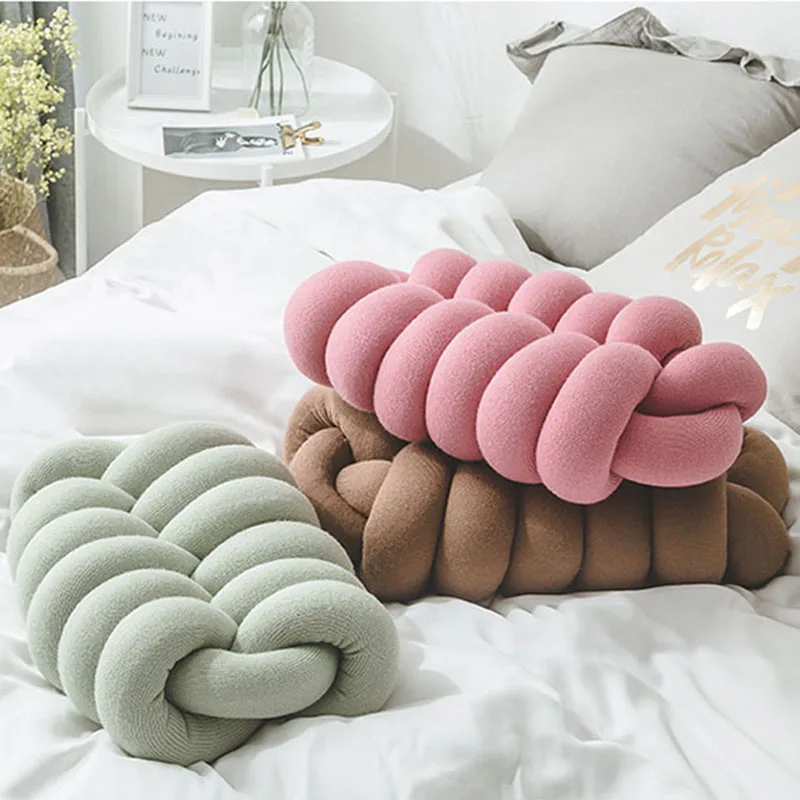 

Nordic Elliptical Solid Color Cushion Lovely Personality Simple INS Sofa Pillow With Core Home Decorative