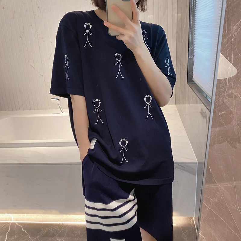 Летняя футболка с коротким рукавом и рисунком TB Stick