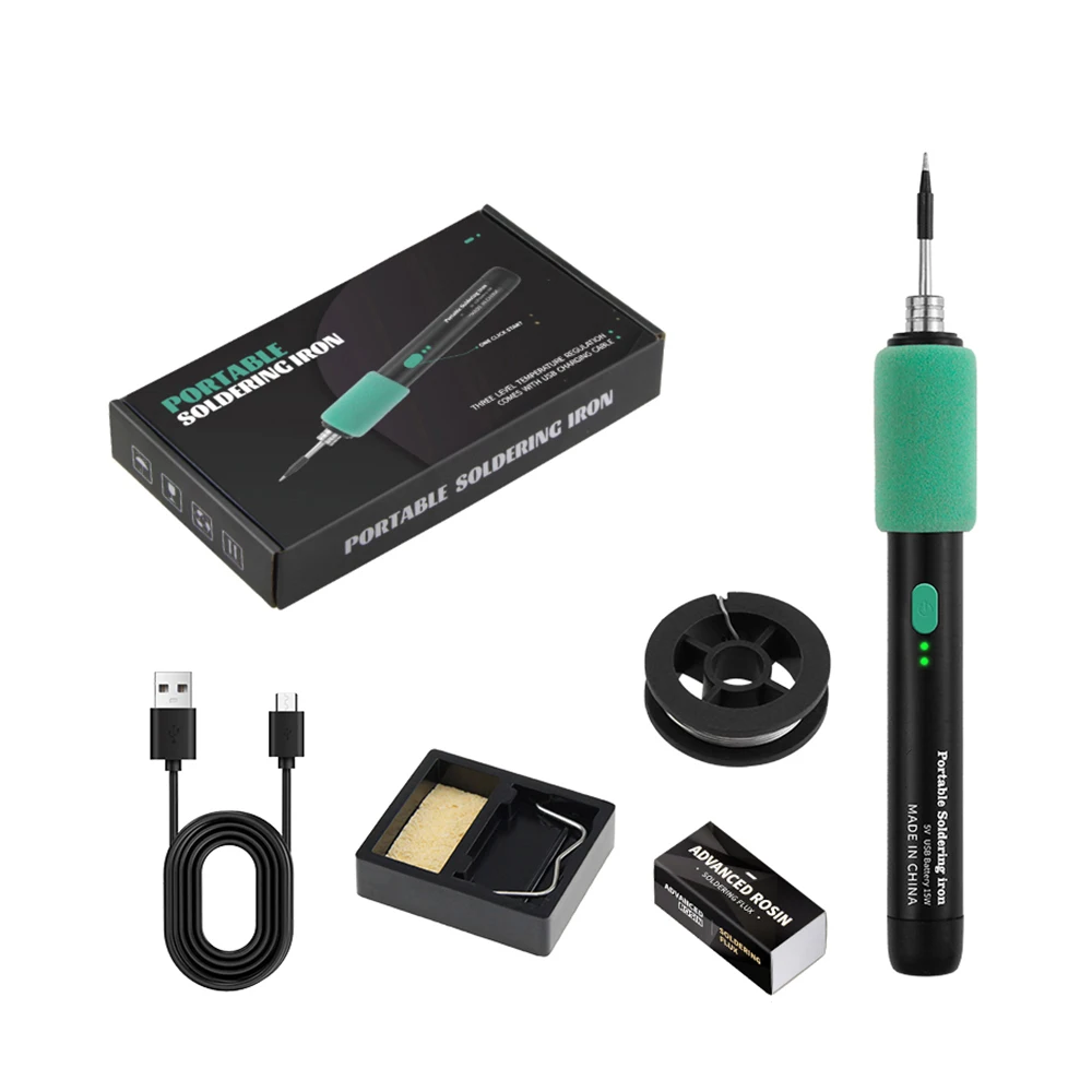 

USB 5 В 15 Вт паяльник, ручка TYPE-C, интерфейс, мини-паяльник для дома и улицы, удобный набор инструментов для ремонта сварки ﻿