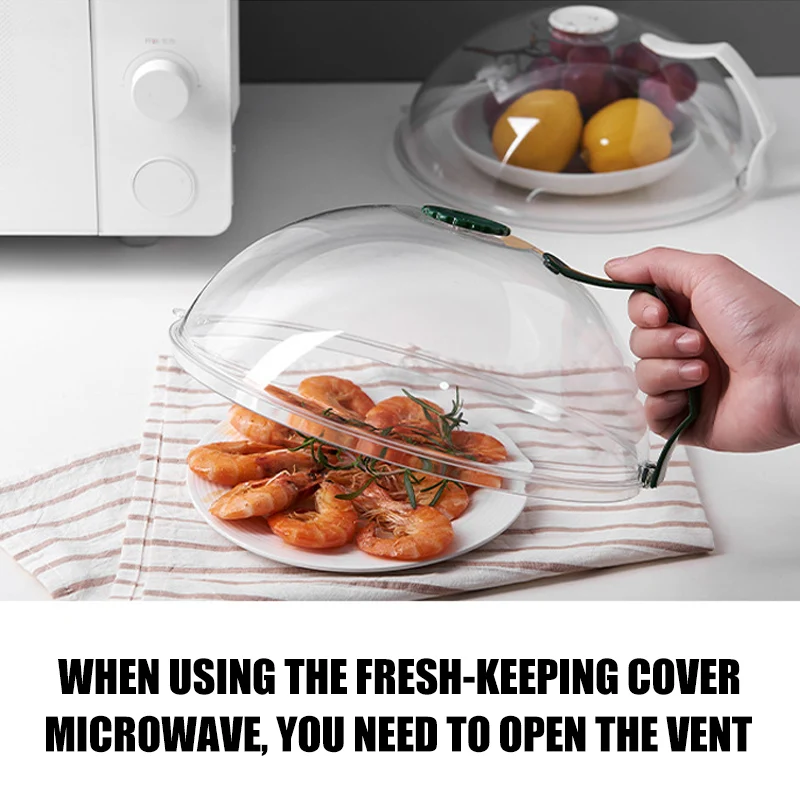 

Professional Microwave Food Splatter Cover Plate Cover Guard Lid with Steam Vents Keeps Microwave Oven Clean Kitchen Accessories