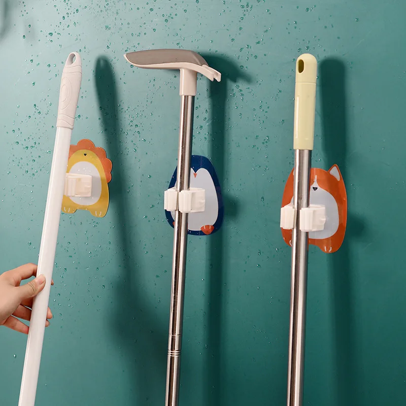 

Крючки клейкие универсальные настенные, органайзер для швабры, вешалка для метлы, кухни, ванной комнаты, прочные крючки