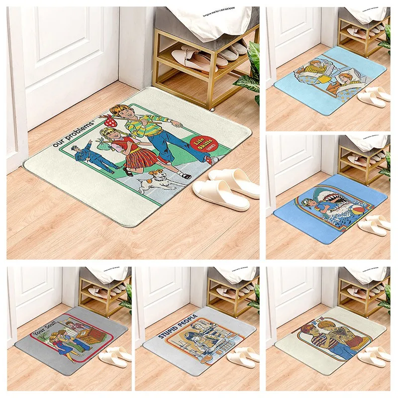 

Нескользящий коврик для ванной комнаты, маленький коврик для душа, декоративный Впитывающий Коврик для ног, коврик для спальни, балкона, ков...