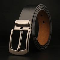 hot selling high quality 3 8cm broadband mens two layer cowhide belt pin buckle 180cm large size long business formal belt